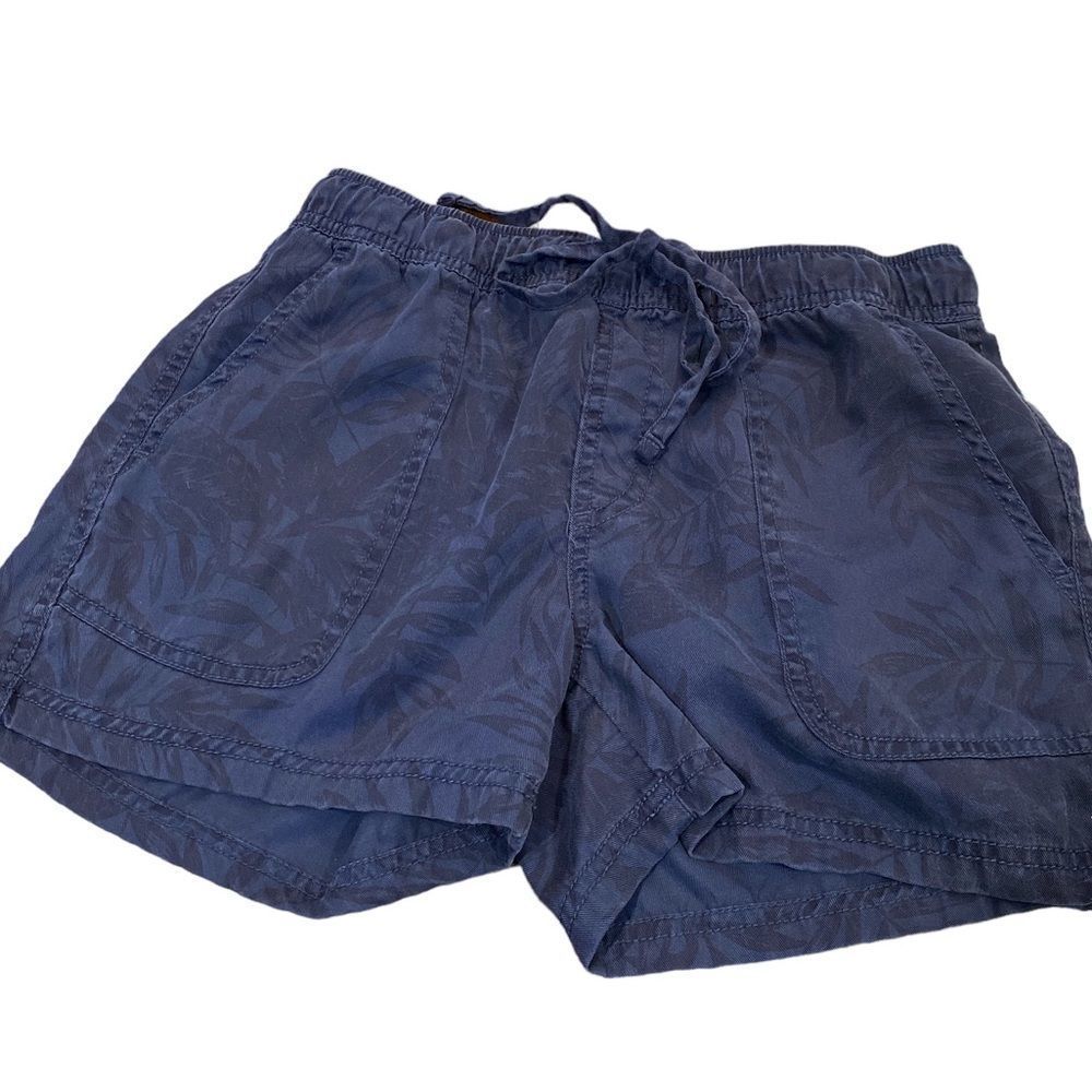 C&C California Navy Blue, Drawstring Short (slight palm design) | Size Medium